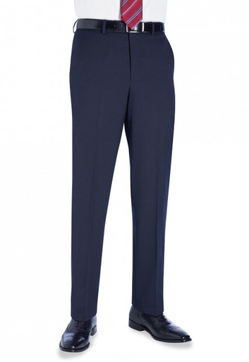 [UNI352] Gents - Aldwych Tailored Fit Trouser Navy Plain